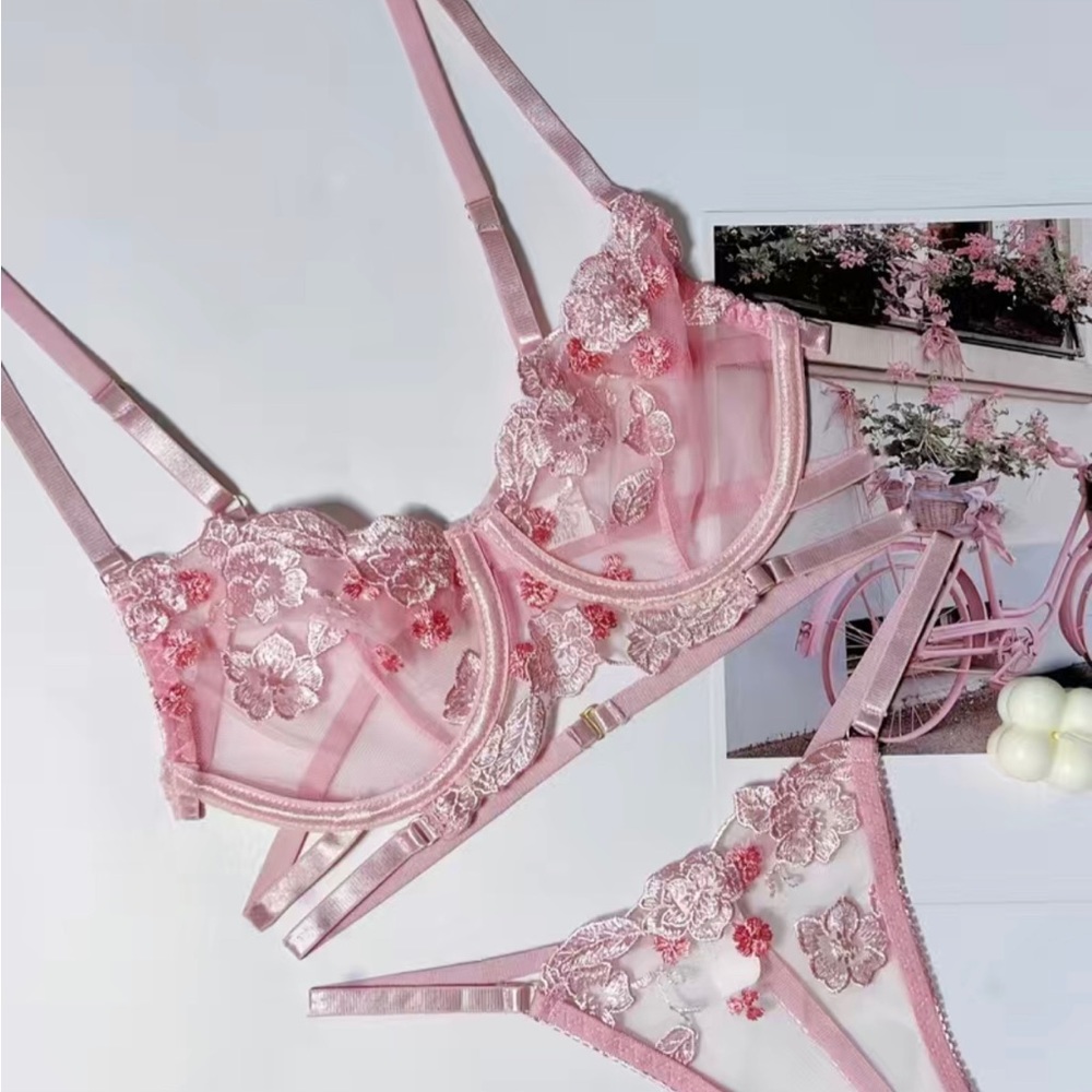 NWT cute lingerie pink set